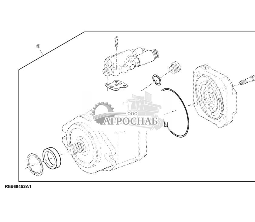 Комплект уплотнений, гидравлический насос 45 куб. см - ST798072 184.jpg